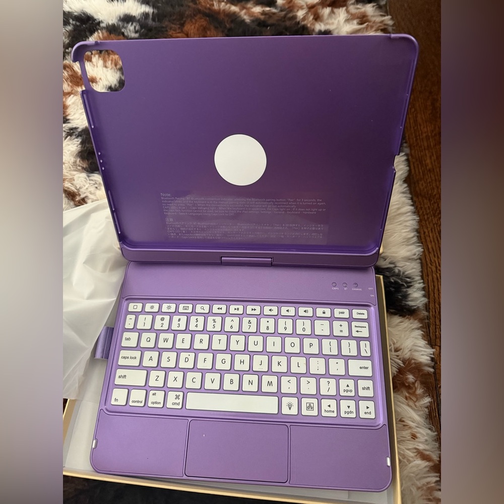 Purple Keyboard Case for Tablet